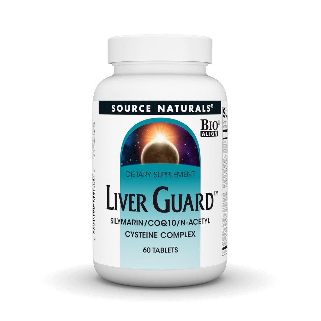 Source Naturals Liver Guard - Silymarin, CoQ10, N-Acetyl Cysteine Complex - 60 Tablets