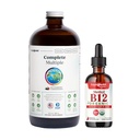 LIQUIDHEALTH Complete Multiple Daily Multivitamin & Organic Methyl B12 5000mcg Vitamin Drops with Tart Cherry Juice for Immune Support, Natural Energy Boost, Improved Memory & Focus, Overall Health