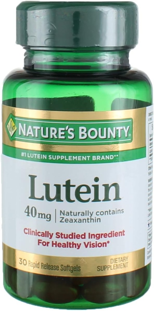 Nature's Bounty Lutein 40 Mg, 30-Count, Pack of 4