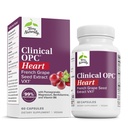 Terry Naturally Clinical OPC Heart - Heart Health Supplement with Magnesium, Vitamin B6, Grape Seed Extract - Dietary Supplement for Artery Health & Circulation - 60 Capsules