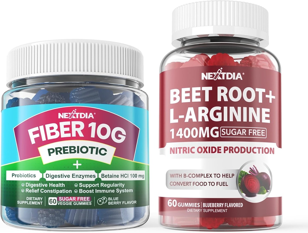 Fiber Gummies for Adults + Beet Root Gummies