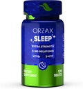 ORZAX Sleep - Melatonin 5 mg, Vitamin B6 & 5-HTP Supplement - Restful Sleep Vitamins for Adults (120 Tablets)