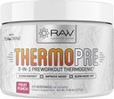 Pre Workout Thermogenic Fat Burner Powder for Women and Men, Energy & Weight Loss Supplement – Focus & Metabolism Booster Drink – No Artificial Sweeteners, Fruit Punch, 24SV