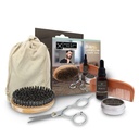 Beard Grooming Kit For Men Beard Care Kit Includes Accessories - Unscented Natural Beard Balm and Oil, Wooden Comb and Boar Bristles Brush, Stainless Steel Scissors