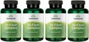 Swanson Tri-Fiber Complex - Digestive Health Supplement Made with Psyllium, Oat Bran, & Apple Pectin - (100 Capsules) (4 Pack)