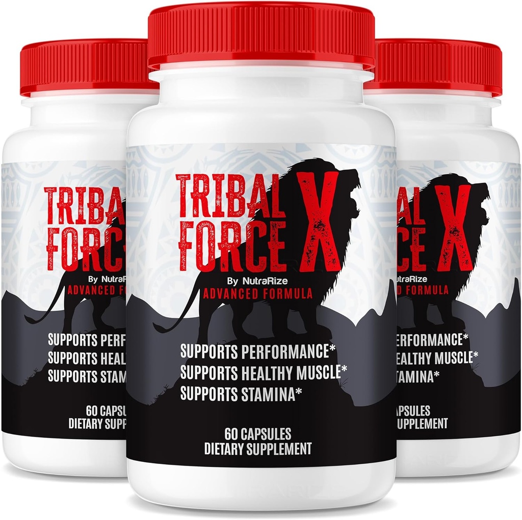 (3 Pack) Tribal Force X Capsules, TribalForceXL Max Performance Support For Men, TribalForce X All Natural Pills, TribalForces XXL Male Formula for Lasting Energy, TribalForces X Review (180 Capsules)