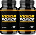 NutraRize (Pack of 2 Vigor Force for Men, High Performance Male Capsules, All Natural Dietary Supplement for Overall Health and Wellness, Official Pills 50 Review (120 Capsules)