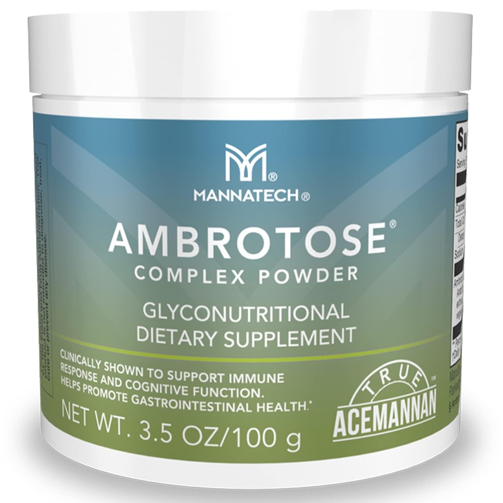 Mannatech Ambrotose Complex Immune Support Supplement, Supports Cell-to-Cell Communication and a Healthy Immune Defense, with Manapol Powder - 100% Aloe Vera Supplement 25 Days Supply