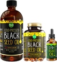 Maju Superfoods Large Black Seed Oil and Oregano Bundle