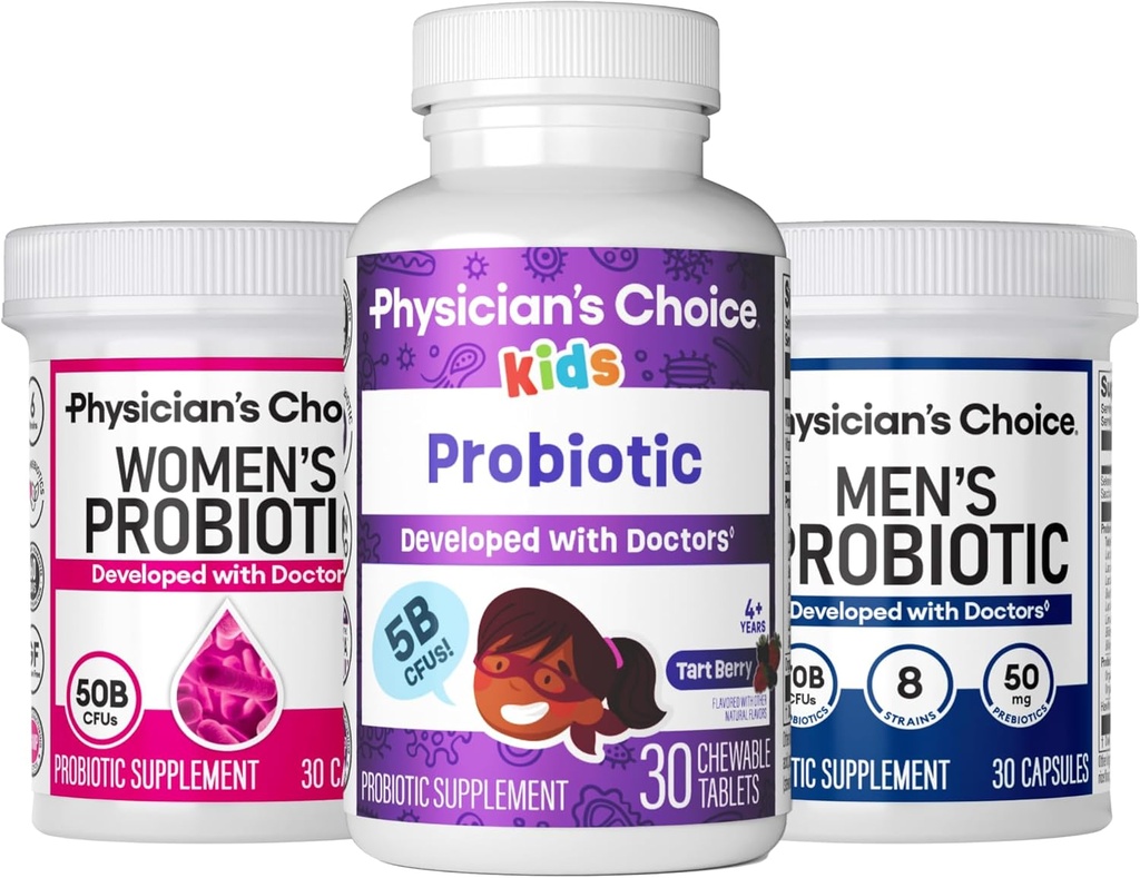 Probiotic Family Bundle - Womens Probo(30ct) + Kids Probo(30ct) + Mens Probo(30ct)