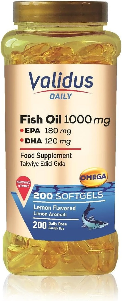 VALIDUS Daily Omega-3 1000 mg 200 Softgel