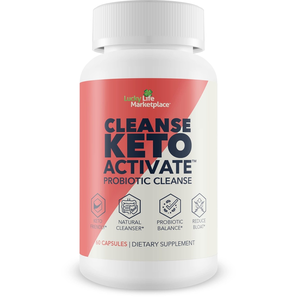 CLEANSE KETO ACTIVATE - KETO CLEANSE FOR WOMEN & MEN - HELP FLUSH TOXINS & IMPURITIES - PROMOTE REGULARITY - AID DIGESTION & DETOX - KETO CLEANSE & DETOX - SUPPORT HEALTHY BODY FUNCTION - BOOST ENERGY