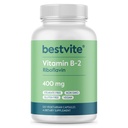 BESTVITE Vitamin B-2 (Riboflavin) 400mg (120 Vegetarian Capsules) - High Potency – Energy, Skin & Cellular Health – Healthy Nervous System Support – Vegan – Non GMO – Gluten Free – No Stearates