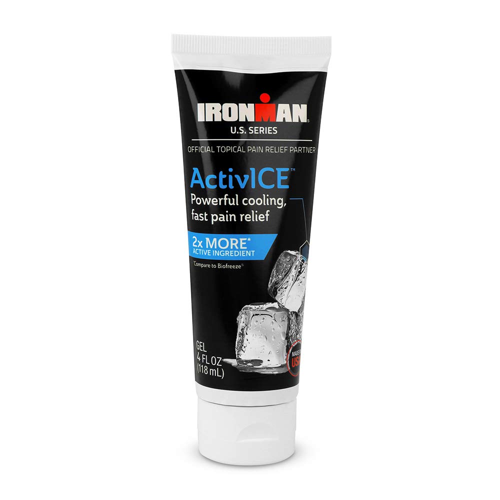 Curad IRONMAN ActivICE Topical Cooling Gel, Pain Relief for Arthritis, Joint, Muscle, Back & Body Aches & Pain, 4-oz (1 Count)