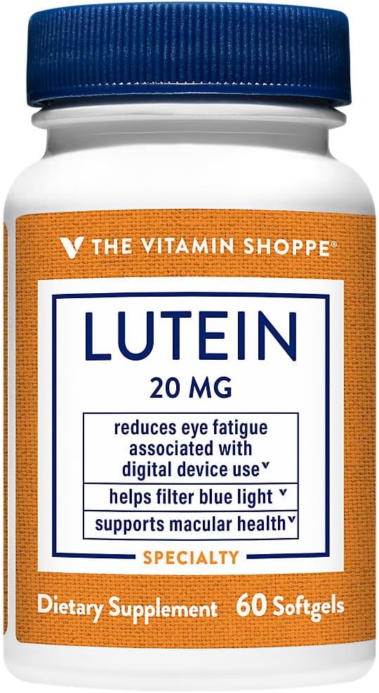The Vitamin Shoppe Lutein 20 MG (60 Softgels)