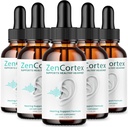(5 Pack) Zencortex For Tinnitus Relief - Official Formula - Zencortex Drops for Ears, Zen Cortex 24 Tinnitus Drops Liquid Supplement Reviews, Zen Cortex Hearing Support Formula, Zencortex Oral (10oz)