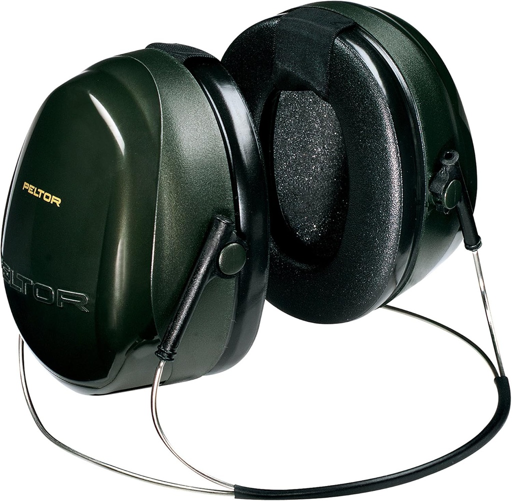 3M - H7B Peltor Optime 101 Behind-the-Head Earmuff, Hearing Protection, Ear Protectors, NRR 26 dB Green