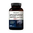 NatureBell Phosphatidylserine 500mg - 240 Capsules - Brain Health Support for Men & Women* - Bioavailable Sunflower Lecithin - Easy-to-Swallow Supplement - Gluten-Free