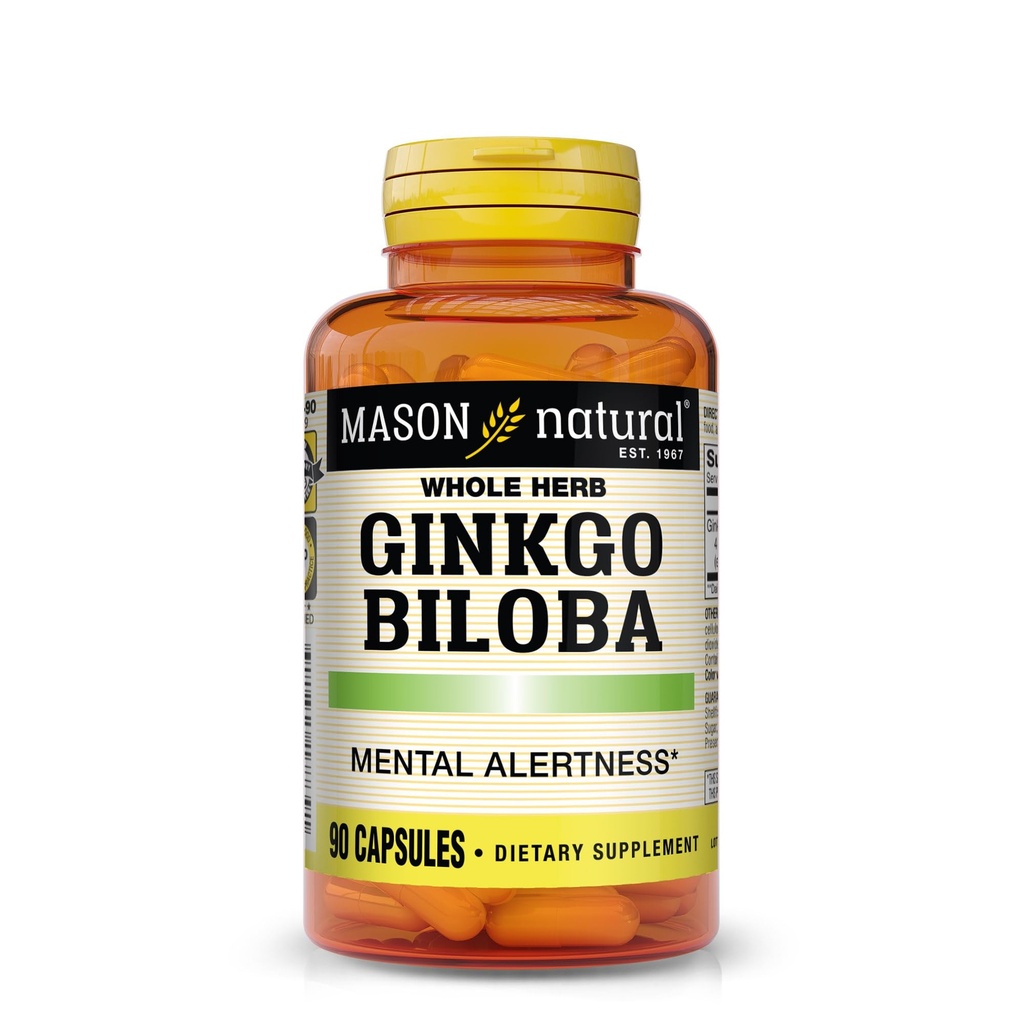 MASON NATURAL Gingko Biloba Capsules, 90 Count