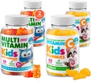 DR. MORITZ Essential Vitamin Pair - Kids Multivitamin Gummies Bundle (60 Count, 2 Pack) with Vitamin C (60 Count 2 Pack)