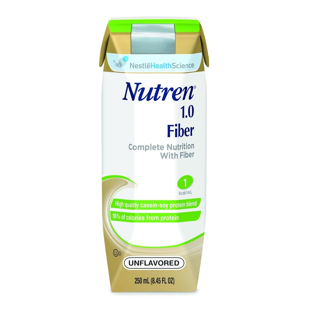 Nutren® 1.0 Fiber - Unflavored - Calories 250 / 250 mL Packaging 250 mL Tetra Prisma - Case of 24