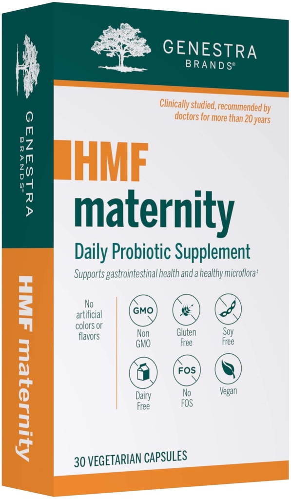 Genestra Brands HMF Maternity | Probiotic Formula for Pregnant Women | 30 Capsules