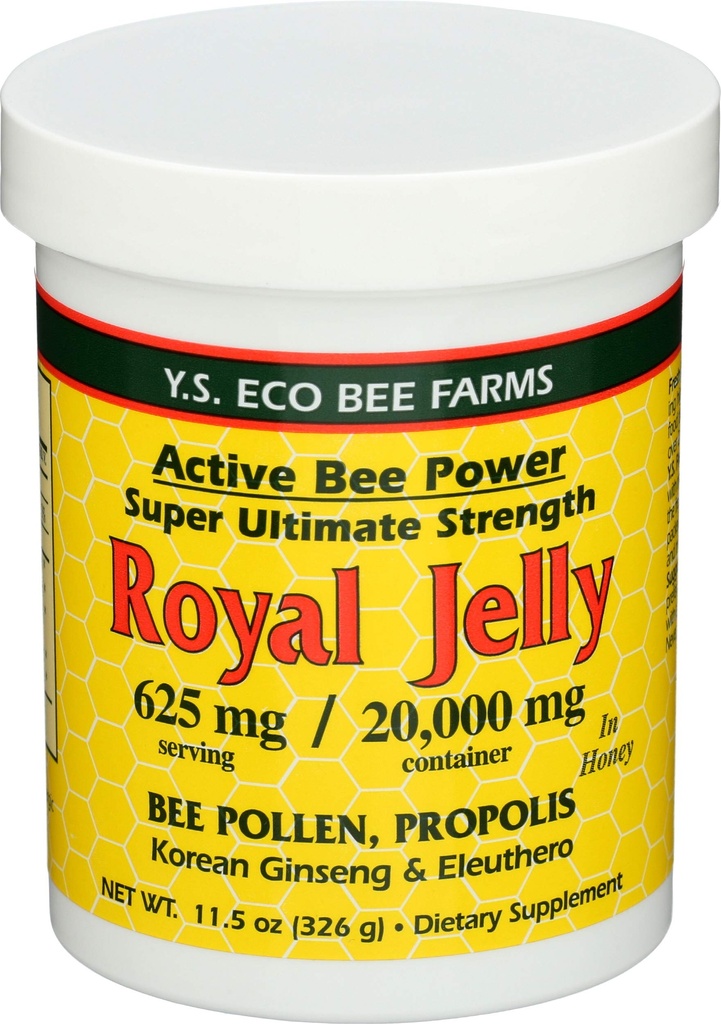 YS Royal Jelly/Honey Bee - Royal Jelly In Honey Ult Strength, 11.5 oz gel