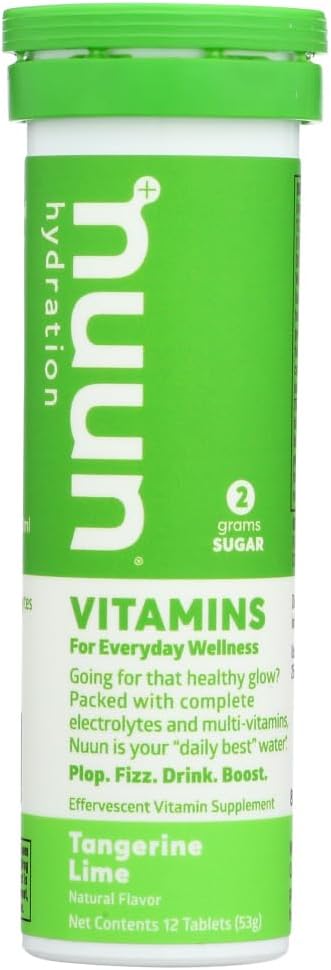 Nuun Vitamins: Tangerine Lime Daily Hydration Supplement (3 Tubes of 12 Tabs)3