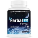 Longevity Herbal PM - Herbal Sleep Formula with 5-htp, melatonin, Valerian & GABA. 60 Veggie Capsules