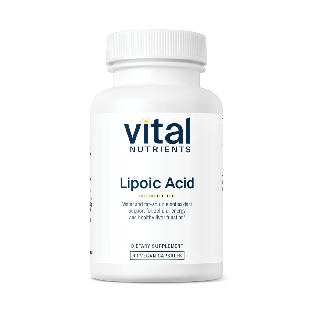 Vital Nutrients Lipoic Acid - 300mg Alpha-Lipoic Acid Antioxidant - ALA Supplement for Healthy Metabolism and Energy - Gluten, Dairy, Soy Free - Non-GMO - 60 Capsules