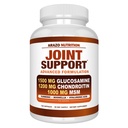 Arazo Nutrition Glucosamine Chondroitin Turmeric Msm Boswellia - Joint Support Supplement for Relief for Bones, Back, Knees, Hands (120 Capsules)
