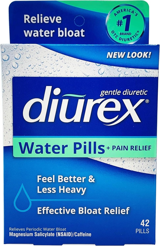 Diurex Water Pills, 42 Count Pills (Pack of 6)