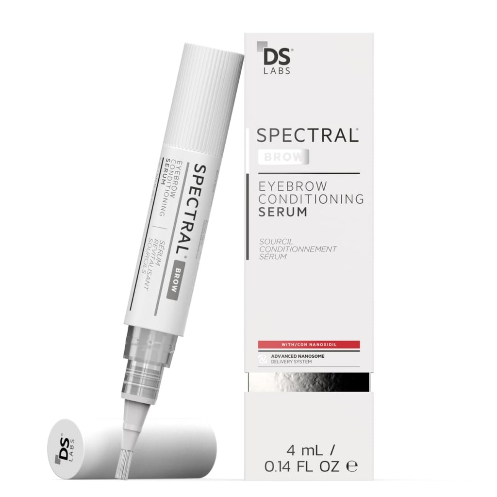 DS Labs Spectral.BROW Eyebrow Conditioning Serum - Supports Fuller, Thicker, Looking Brows, with Nanoxidil, Retinol & Hyaluronic Acid, Paraben Free, Sulfate Free, Cruelty Free