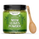 Pure Neem Leaves Powder Natural Solution for Pimple-Free Clear Skin & Silky Hair, Ideal for Face Packs, Hair Care, and Pigmentation Support with Wooden Spoon – 200g | 7.04 Oz