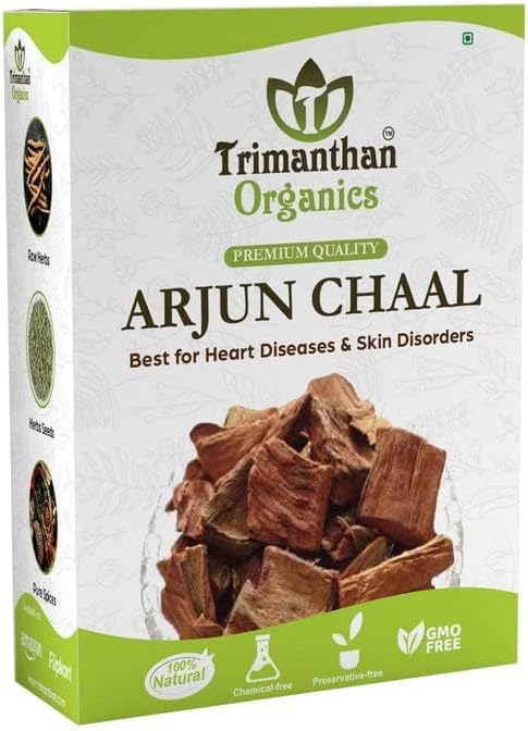 Senta Organics Arjun ki Chaal - Terminalia Arjuna- Arjuna Tree Bark - Raw | Lowers Bad Cholesterol (400 GM).