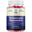 Melatonin Gummies 5mg for Peaceful Nights - Easy to Chew Sleep Gummies for Adults - Helps Support Circadian Rhythm - Delicious Strawberry Flavor - Non-Habit Forming Sleep Aid - Gelatin Free - 60 Count