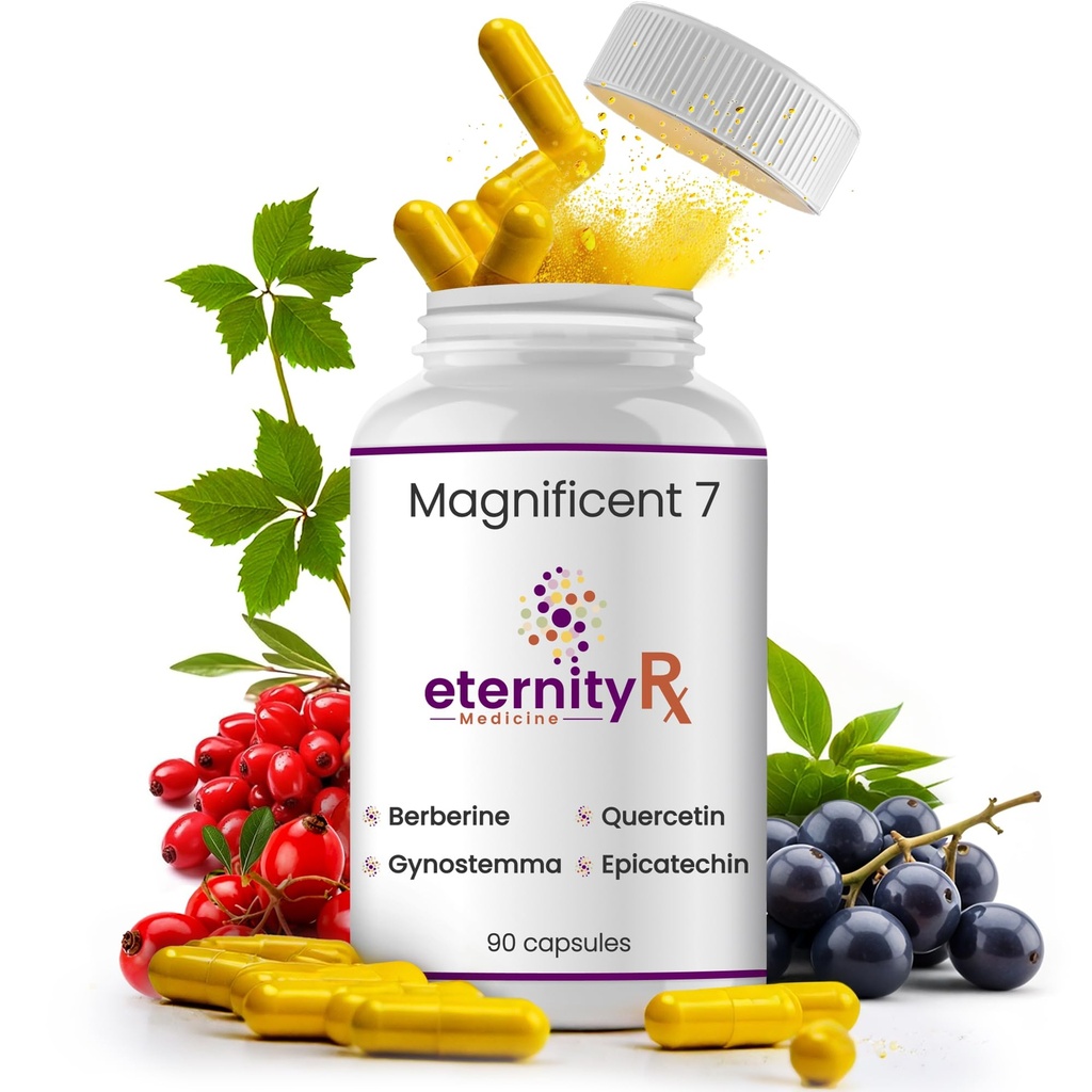 Resveratrol + Dihydroberberine + Quercetin Complex – Anti-Aging Cellular Supplement with Vitamin C & Zinc – Longevity & Mitochondrial Support – 90 Capsules – Doctor Formulated