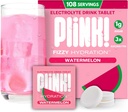 Plink! Fizzy Electrolyte Tablets for Adults & Kids – Watermelon, 108ct – Daily Hydration with Electrolytes – Low Sugar, Vegan, Keto Friendly, Non-GMO