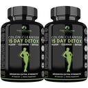 THE ENCLARE NUTRITION 15 Day Detox Cleanse for Weight Loss. Advanced Gut Support for Women & Men. Colon Cleanse Laxatives for Constipation & Bloating Relief. Gut Cleanse Probiotic Diet Pills 60ct (2)
