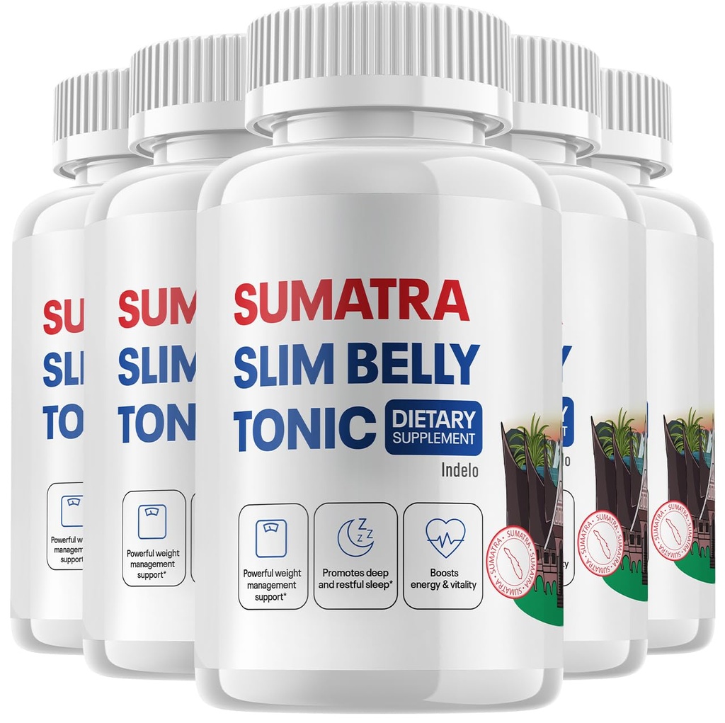 (5 Pack) Sumatra Slim Belly Tonic - Slim Belly Dietary Supplement, Sumatra Slim Belly All-Natural Pills, Sumatra SlimBelly Reviews (300 Capsules)