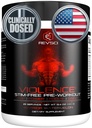VIOLENCE Stim Free Pre Workout Powder by REVSCI, Precision Dosed Non Stim Preworkout Pump Pre Workout Caffeine Free Pre Workout Powder, Pump Supplement & Stimulant Free Nitric, Watermelon, 25 Servings
