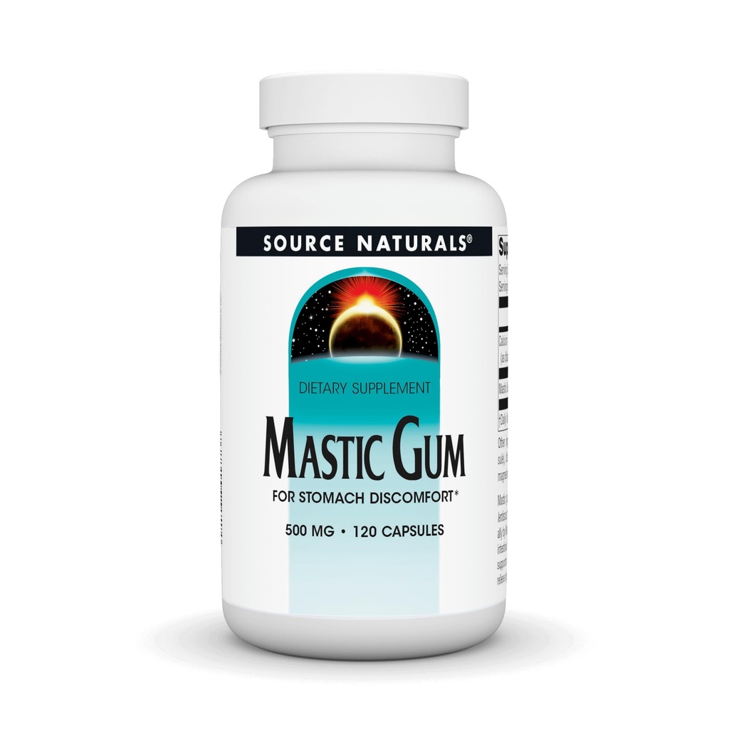 Source Naturals Mastic Gum for Stomach Discomfort* 500 mg - 120 Tablets
