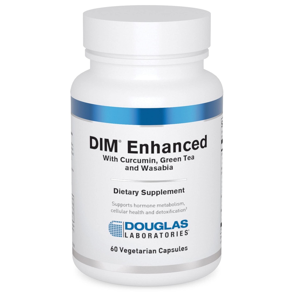 Douglas Laboratories DIM Enhanced - Supports Hormone Balance, Cellular Health & Detox* - With Antioxidants, Green Tea Extract & Wasabia - 60 Vegetarian Capsules