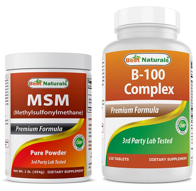 Best Naturals MSM Powder & B-100 Complex
