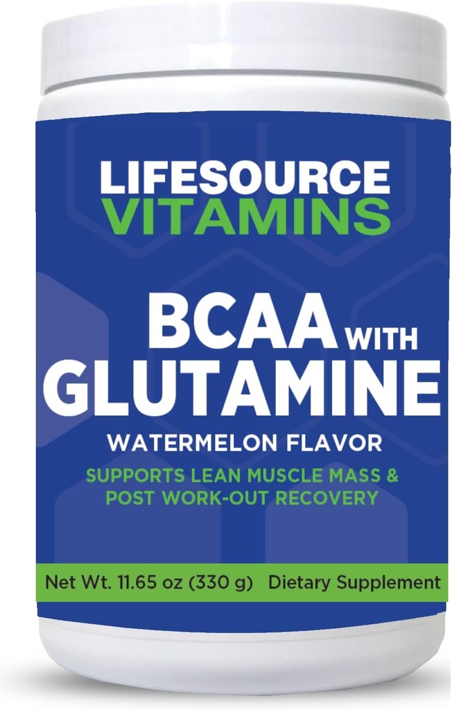 LifeSource Vitamins BCAA Powder 30 Day Supply - Branched Chain Amino Acids