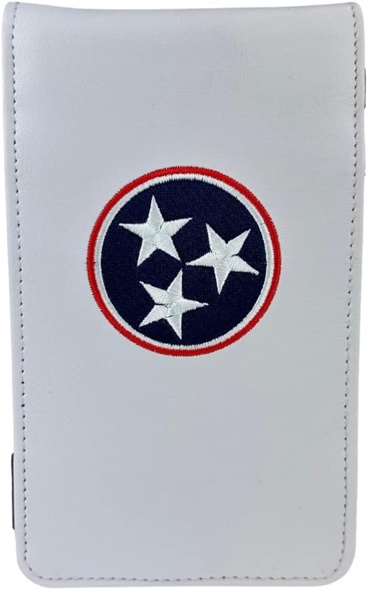 Sunfish Tennessee State Flag Leather Golf Scorecard and Yardage Book Holder