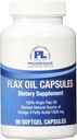 Progressive Labs Flax Oil Capsules Supplement, 1000 mg, 90 Count