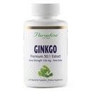 Paradise Herbs Ginkgo Biloba Extract, Super Potent, Ultra Pure, Vegan, Non GMO, Gluten Free, 120 Vegetarian Capsules