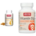 Jarrow Formulas Curcumin 95 500mg - Up to 120 Servings (Veggie Caps) & Vitamin D3 125 mcg (5000 IU) - 100 Servings (Softgels)