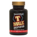 NaturesPlus T Male - 60 Vegetarian Capsules - Promotes Muscle Gain & Stamina, Mood Enhancer - Gluten Free - 30 Total Servings